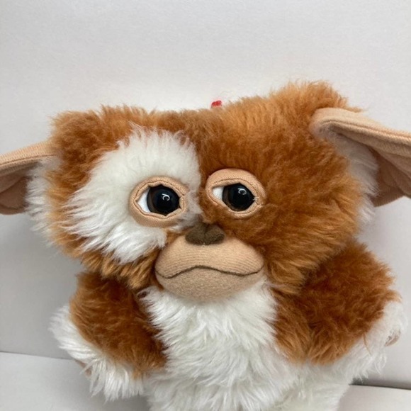 Gremlins Gizmo 8" Stuffed Plush Furry White Brown Toy Nanco 2001 Mogwai - Picture 5 of 10